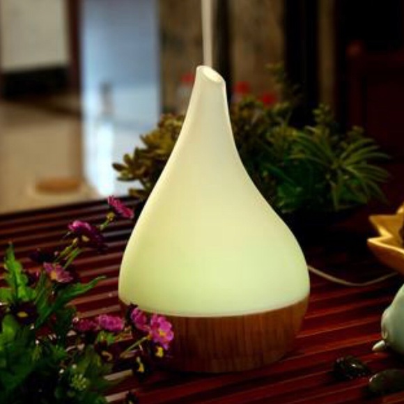 Raindrop Bamboo Glass Aromatherapy Diffuser NEW - Picture 2 of 6